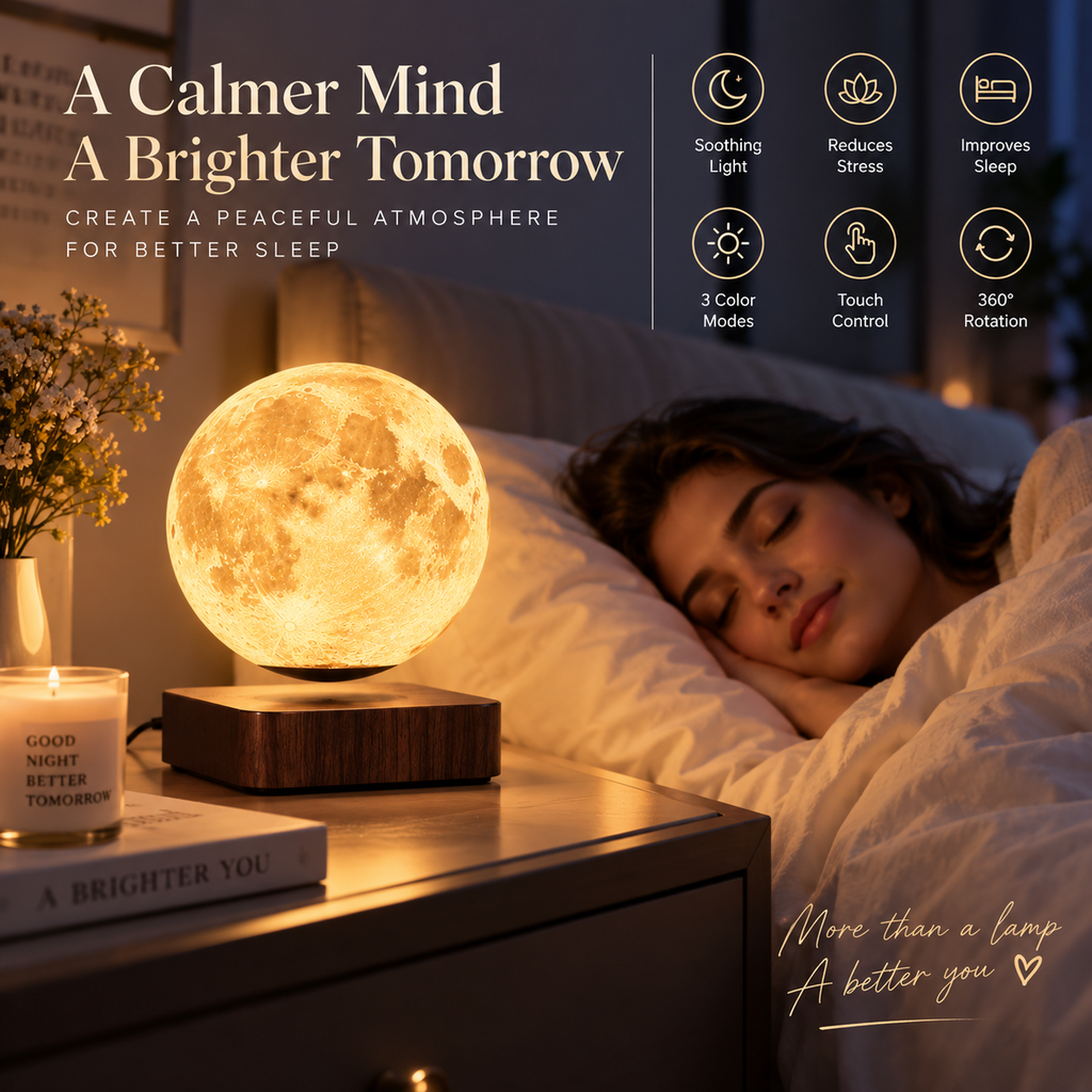 Levitating Moon Lamp