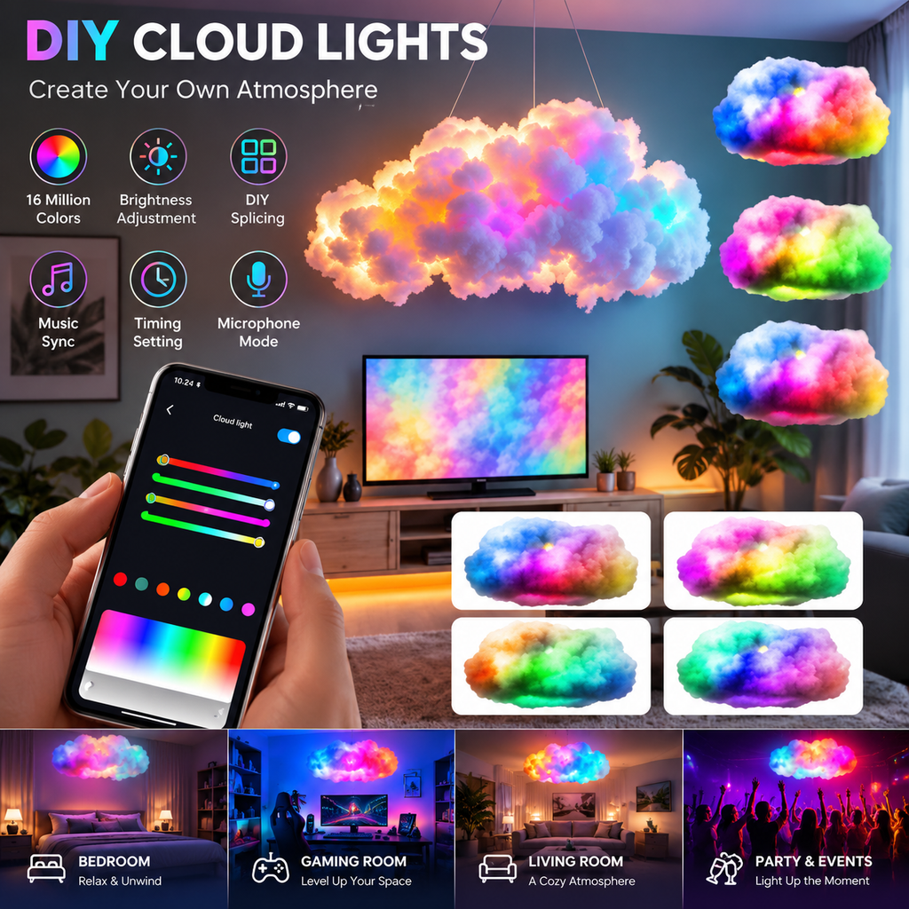 DIY RGBIC Cloud Light