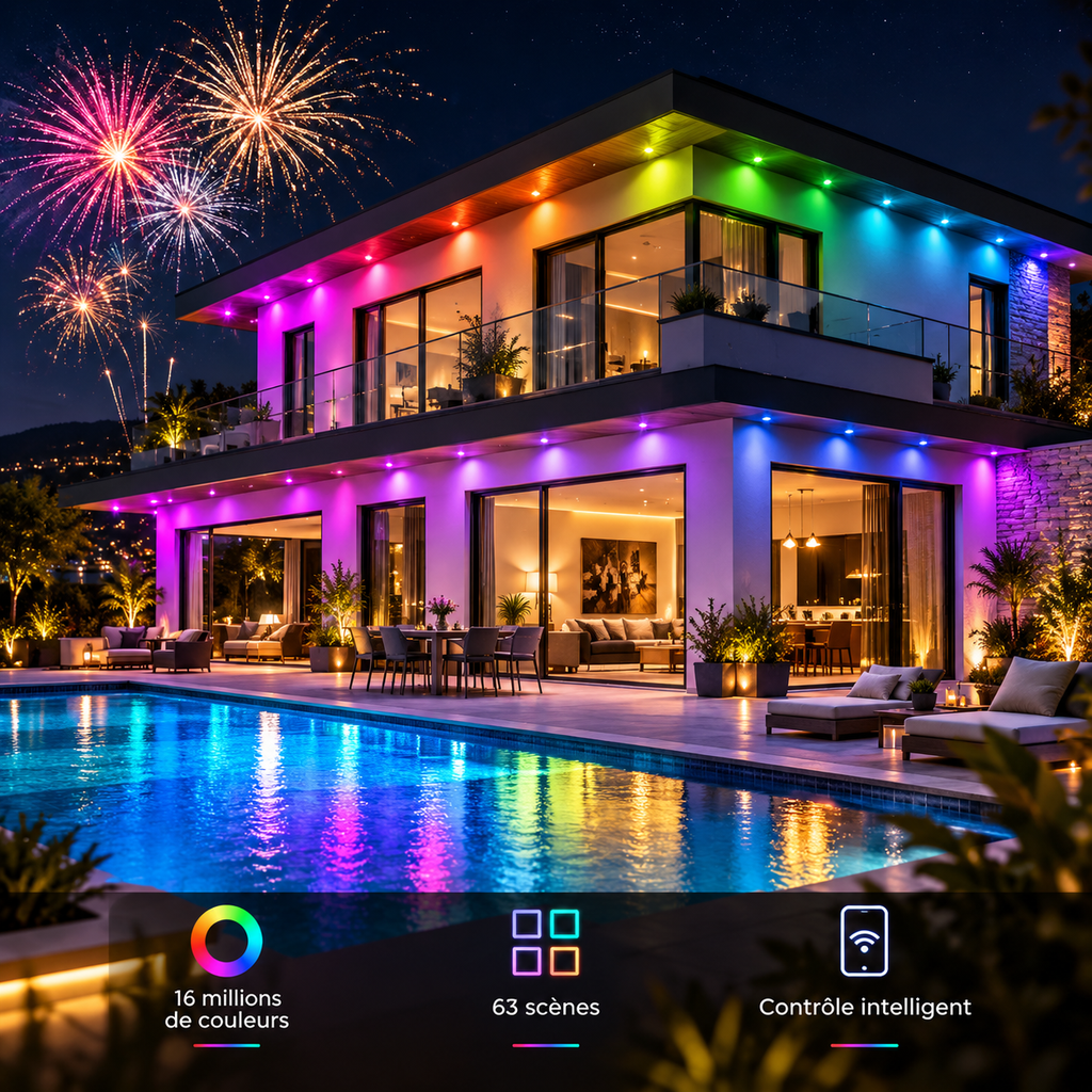 MIMIRGB Permanent Outdoor Eaves Lights