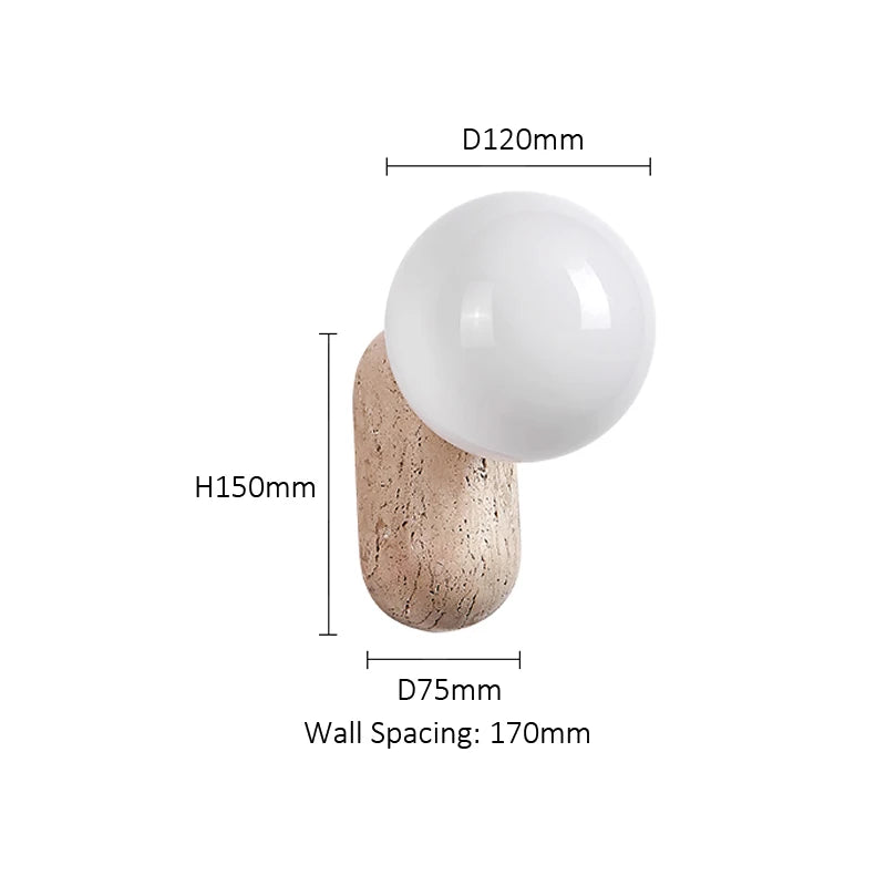 Wabi Sabi Bedroom Bedside Led Wall Lamp Nordic Minimalist Staircase Bathroom Japanese Design Sense Retro Sconce Corridor Light