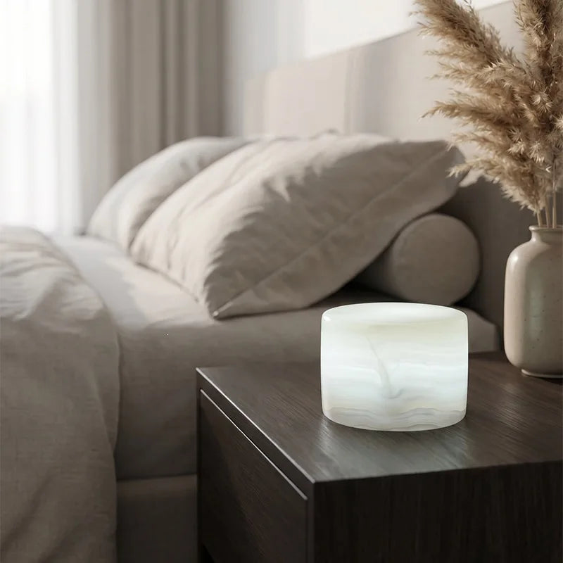 Natural Marble Wireless Charging Lamp