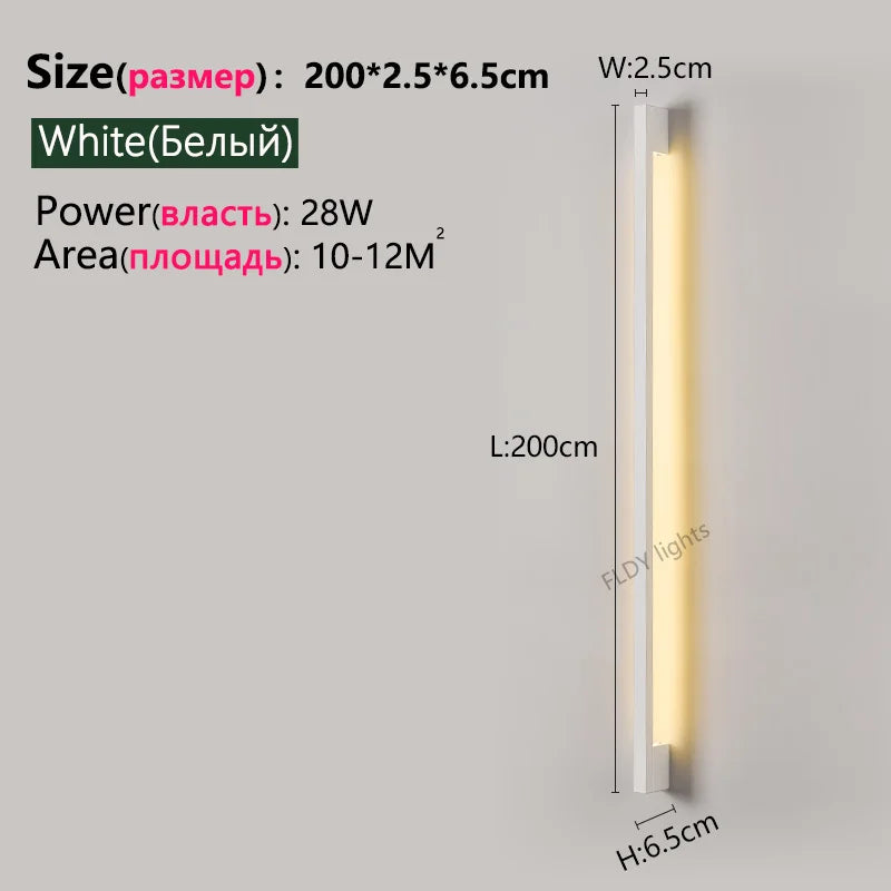 Nordic Long LED Wall Light