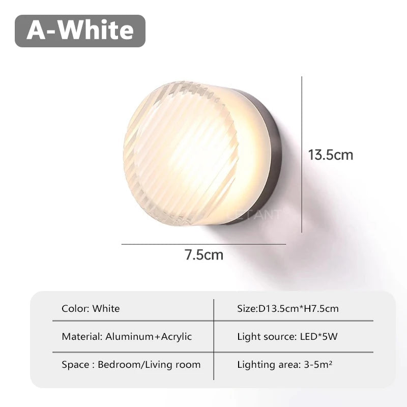 Modern Amber Jelly LED Wall Sconce