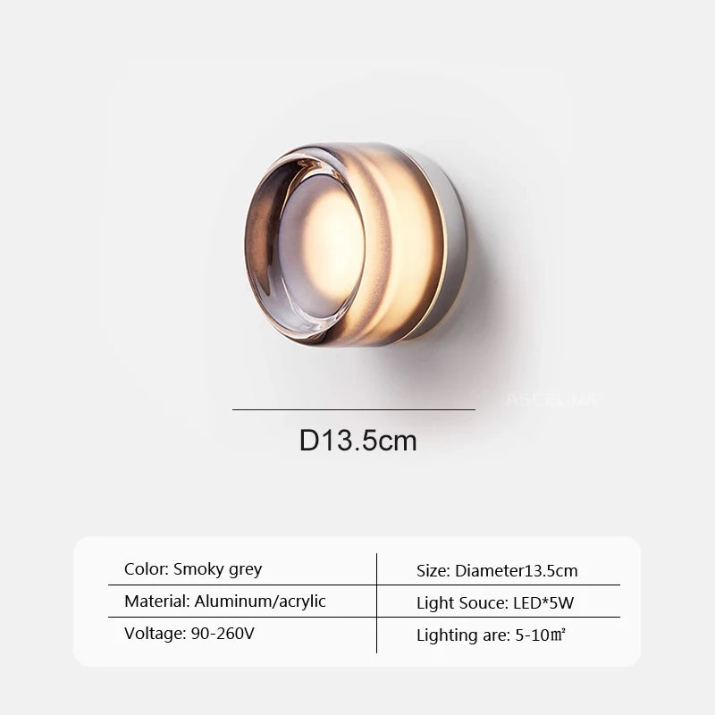 Modern Amber Jelly LED Wall Sconce