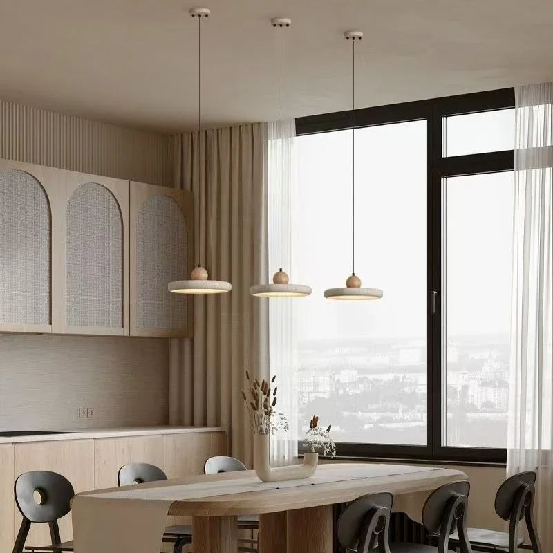 Atlas™ — Nordic Travertine Pendant Light