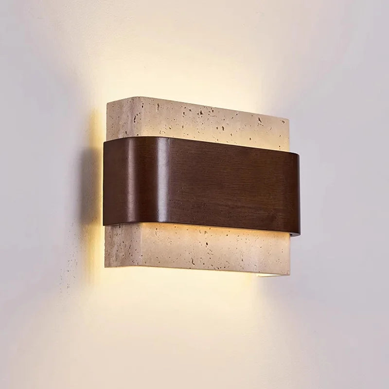 Up down glowing antique bedroom bedside Wabi Sabi style living room corridor staircase retro Song Dynasty aesthetic wall light