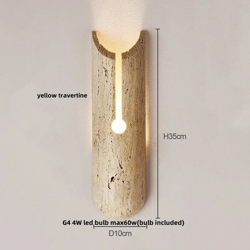 IWHD White Glass LED Wall Lamp Sconce Bedside Foyer Aisle Nordic Modern Yellow Cave Stone Creative Stair Light Fixture Lamparas