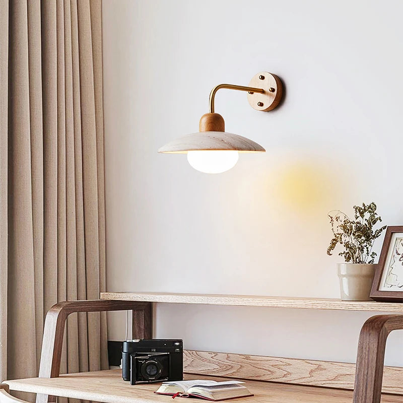 Creative Designer Soft Decoration Wall Lamp Nordic Minimalist Japanese Wabi Sabi Bedroom Bedside Ambient Led Lighting Fixture