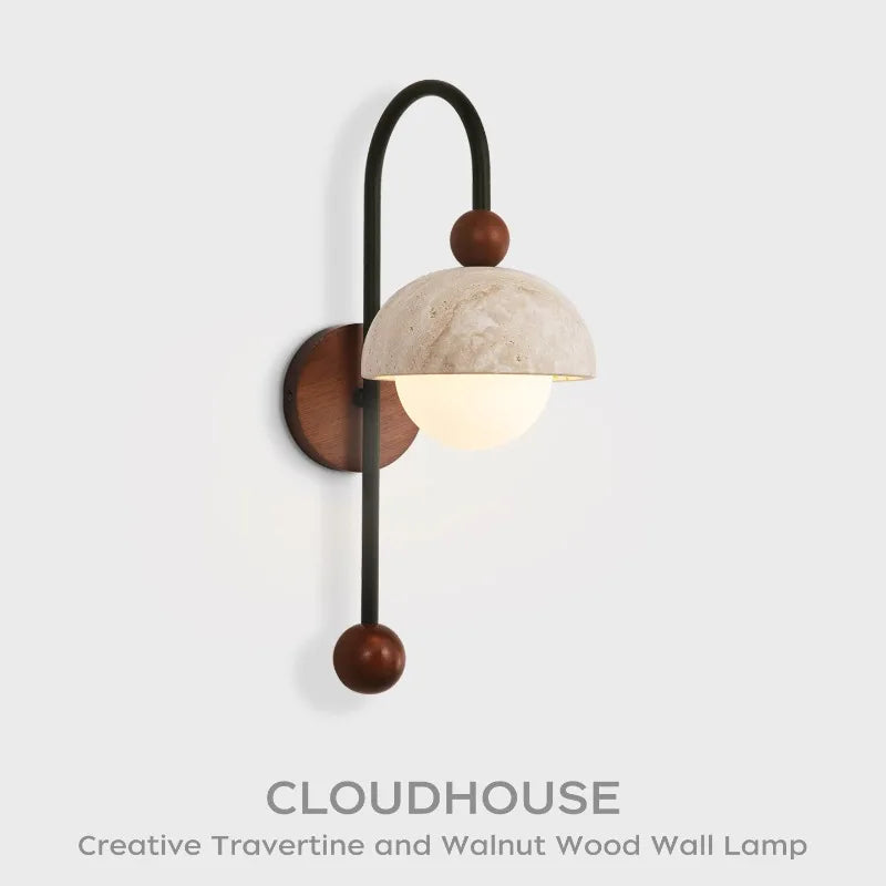 Nordic Retro Yellow Cave Stone Wall Lamp Corridor Corridor Background Wall Bedroom Living Room Creative Personalized Wall Decor