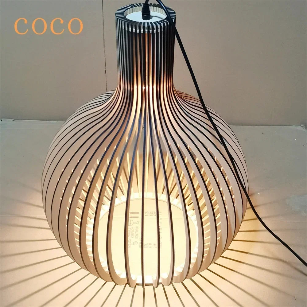 Wood Cage Pendant Light — EyeRelief