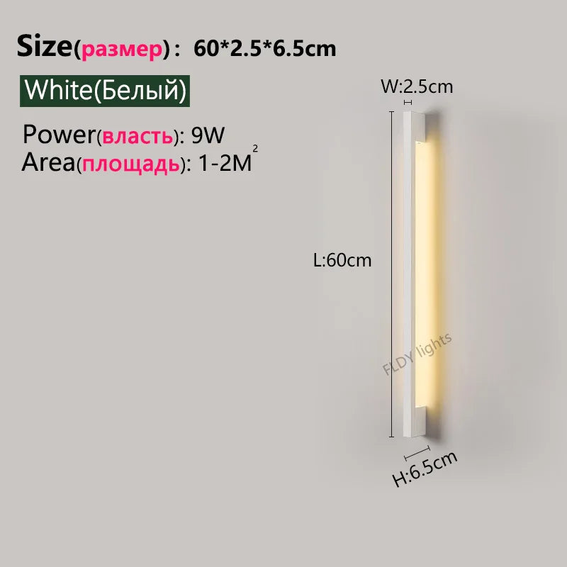 Nordic Long LED Wall Light