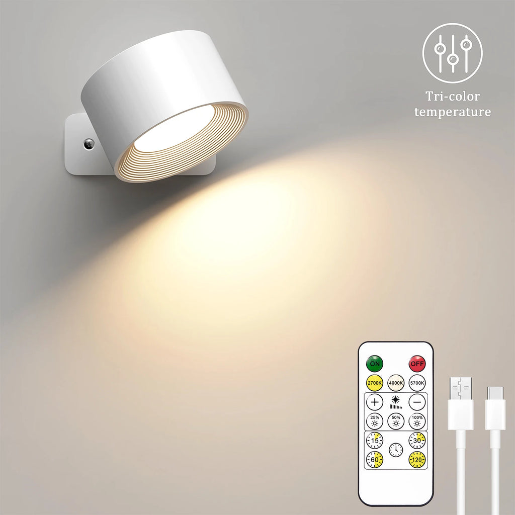 Rechargeable Magnetic Wall Light with Remote