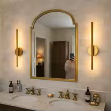 Magnetic Rechargeable 50 LED Wall Lamp — Black & Gold