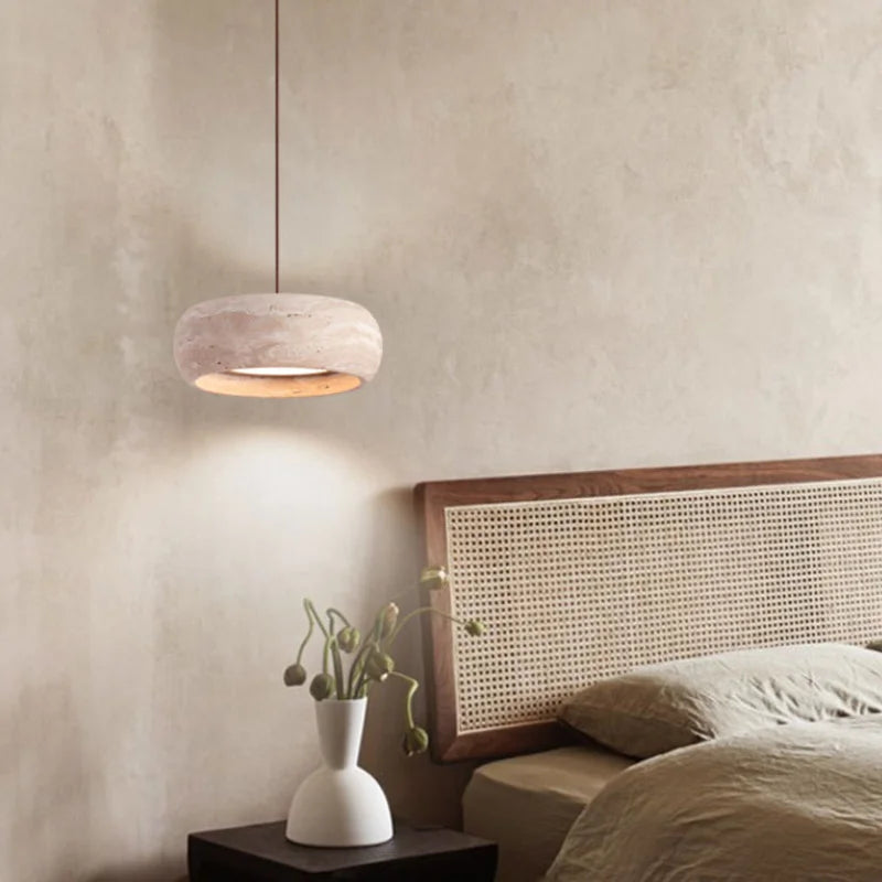 Modern Travertine LED Pendant Light
