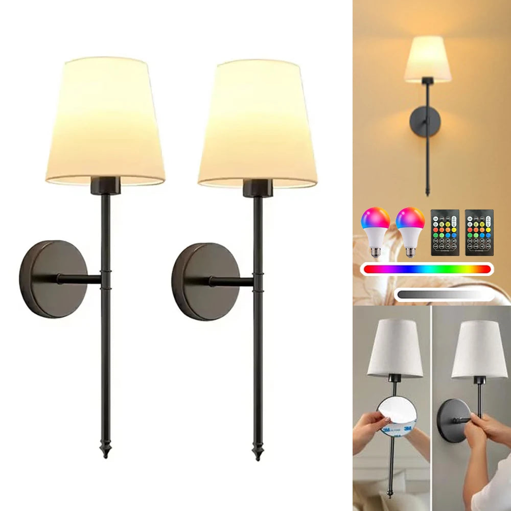 Nordic RGB Rechargeable Wall Lamp
