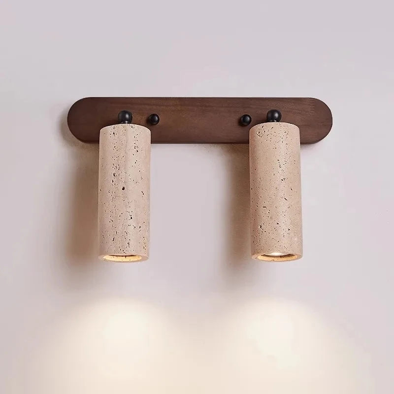 Vanity Mirror Light Rotatable Adjusting Wabi Sabi Natural Stone Wall Lamp Anti-Corrosion Rust-Proof Scone for Vanity Bathroom De