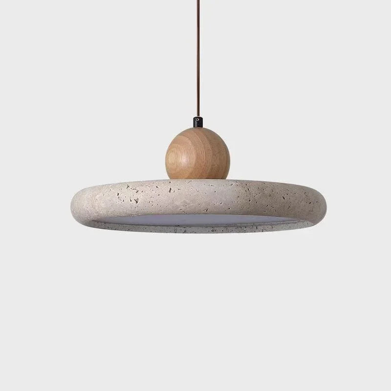 Modern Natural Stone LED Pendant Light Nordic Retro Travertine Chandelier for Dining Room Beside Home Decor Light Fixtures