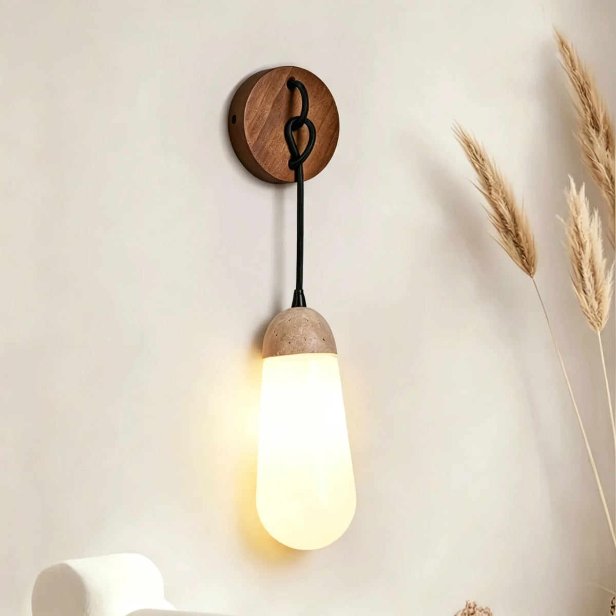 Simple Chinese style wall lamp, retro corridor, living room, bedroom wall lamp