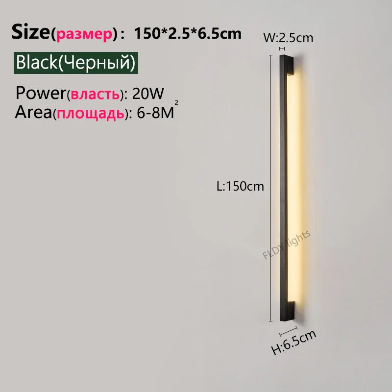 Nordic Long LED Wall Light