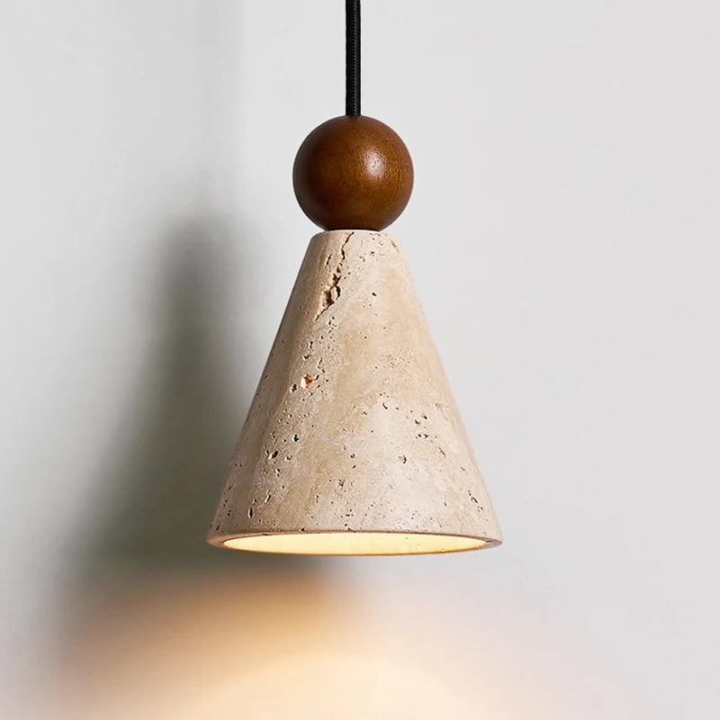 Bedroom bedside wall light vintage yellow cave stone wabi sabi style staircase foyer hallway staircase creative lighting fixture
