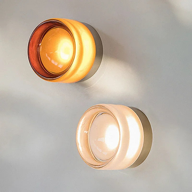 Modern Amber Jelly LED Wall Sconce