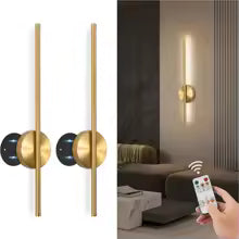 Magnetic Rechargeable 50 LED Wall Lamp — Black & Gold