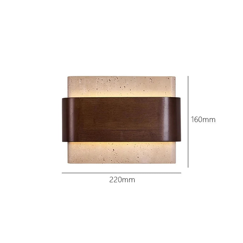 Up down glowing antique bedroom bedside Wabi Sabi style living room corridor staircase retro Song Dynasty aesthetic wall light