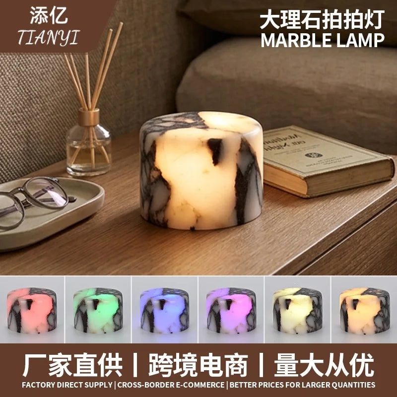Natural Marble Wireless Charging Lamp