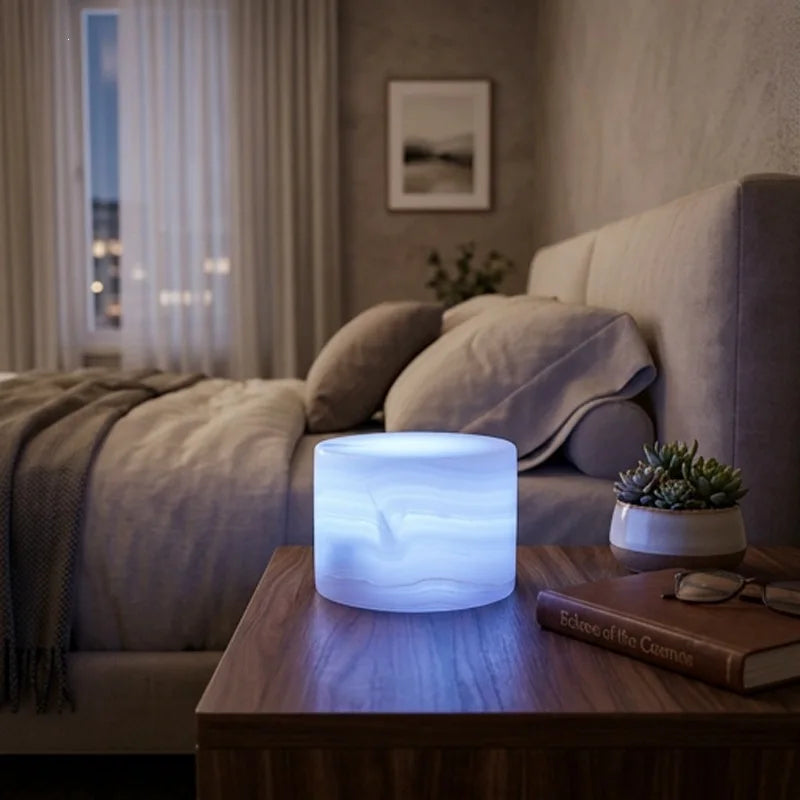 Natural Marble Wireless Charging Lamp