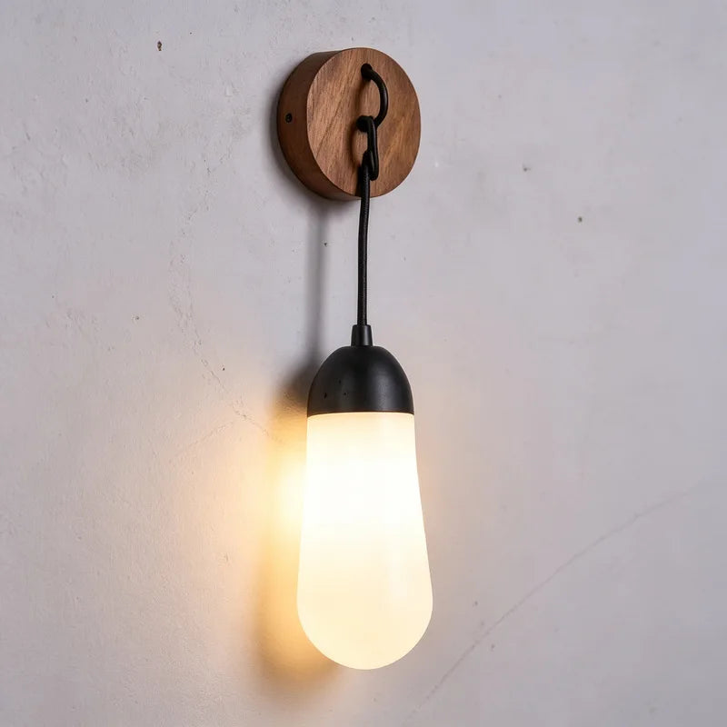 Simple Chinese style wall lamp, retro corridor, living room, bedroom wall lamp