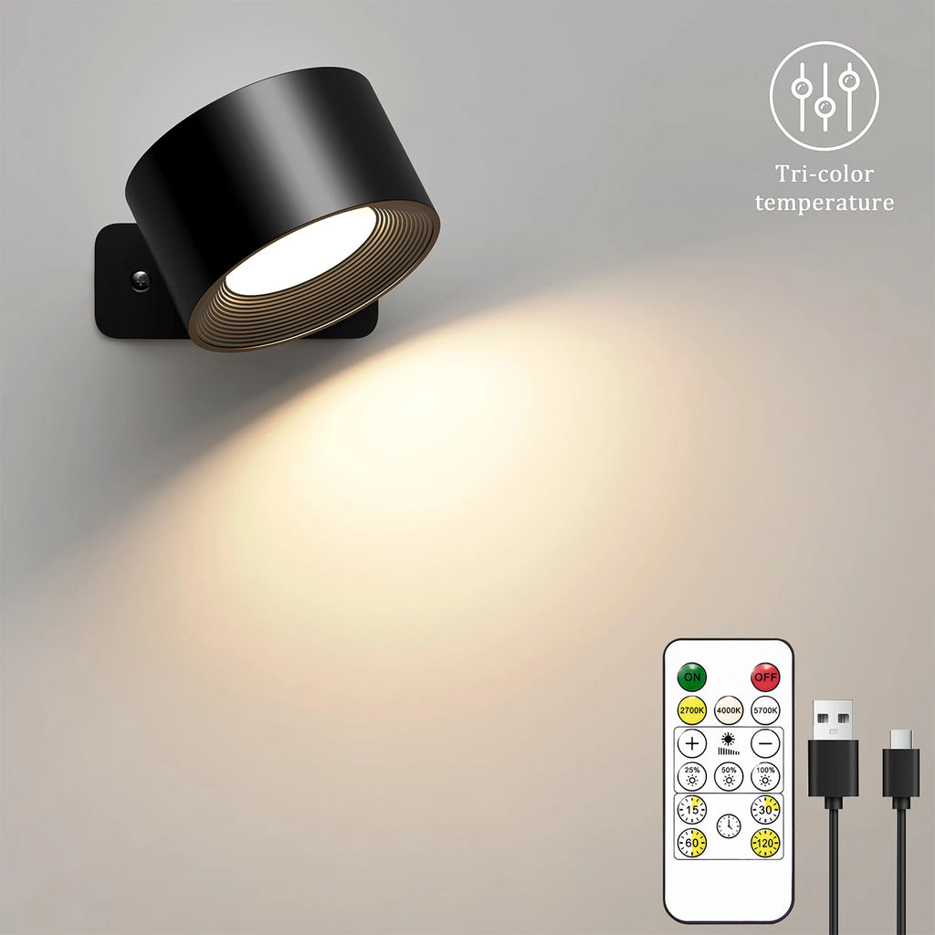 Rechargeable Magnetic Wall Light with Remote