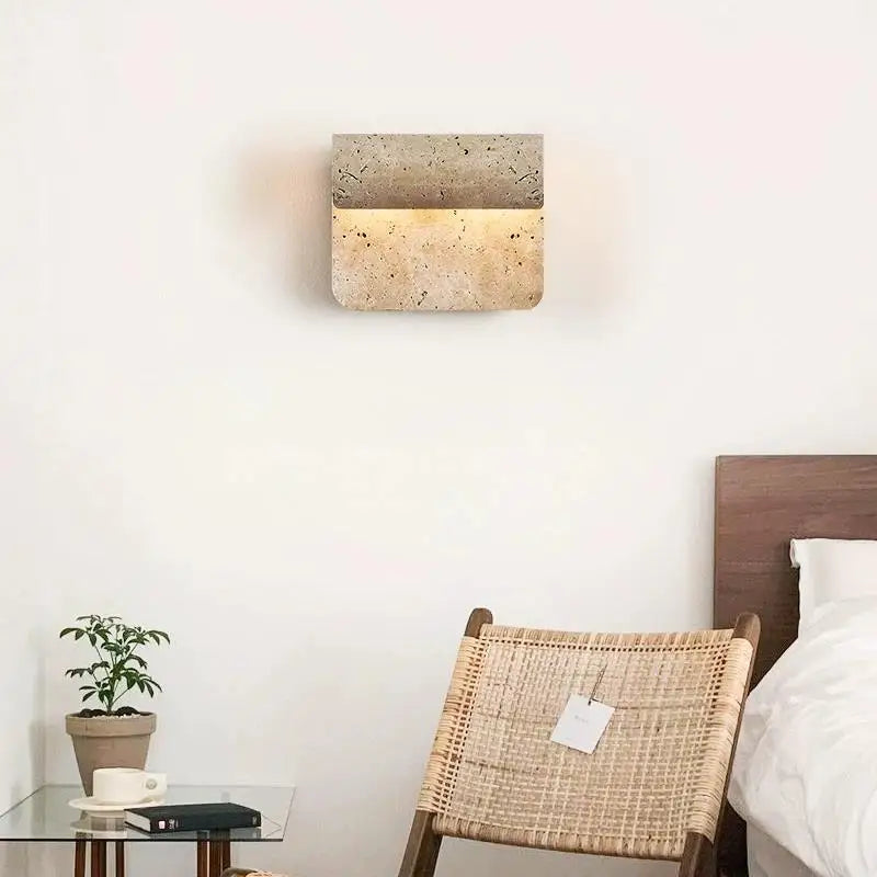 Bedroom Bedside Wall Lamp Yellow Cave Stone Wall Lamp Homestay Restaurant Hallway Staircase Living Room Atmosphere Wall Lights