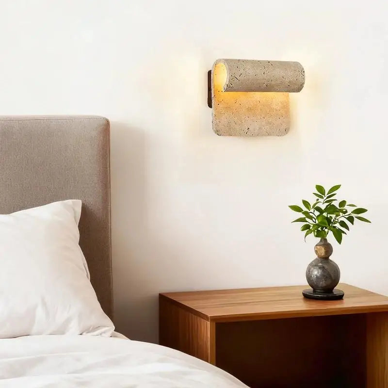 Bedroom Bedside Wall Lamp Yellow Cave Stone Wall Lamp Homestay Restaurant Hallway Staircase Living Room Atmosphere Wall Lights