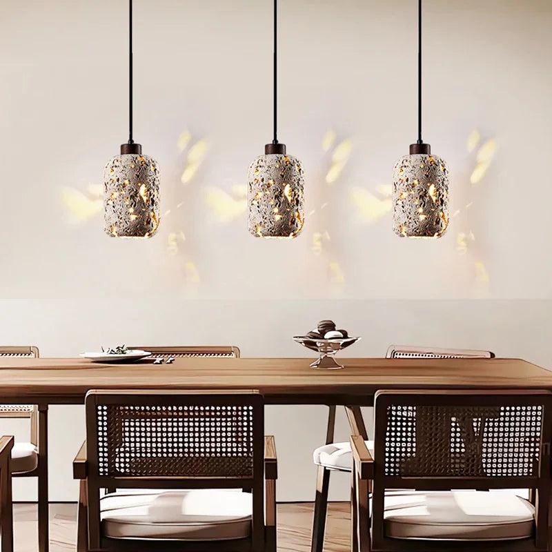 Modern Travertine Wall Lamp Natural Stone Pendant Lights Bedside LED Wall Sconces Indoor Decor Lighting Bedroom Living Room E27