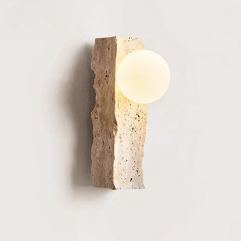 Rinako™ — Long Cave Stone Wall Sconce