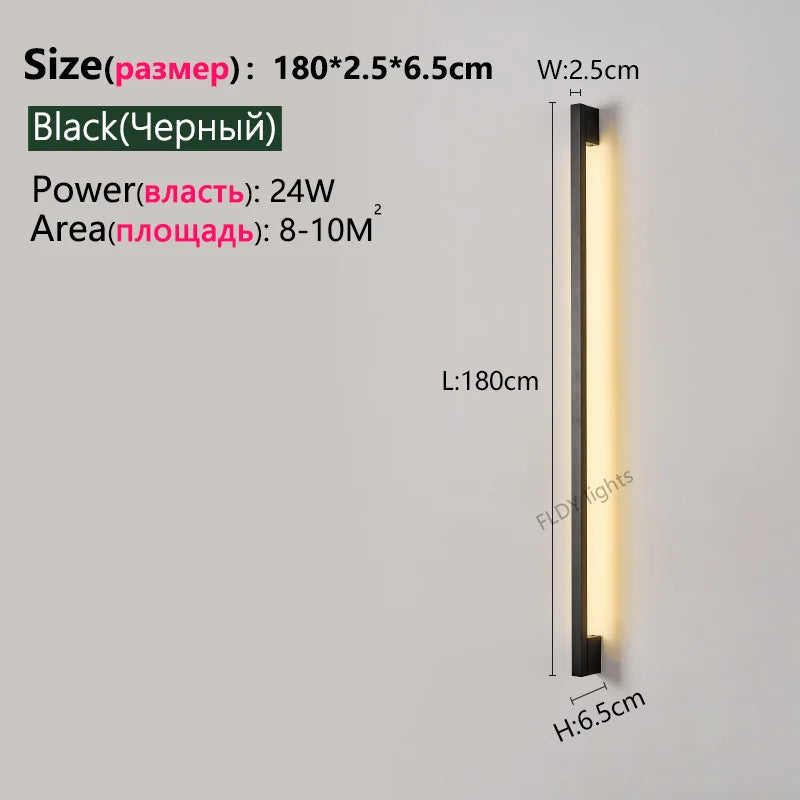 Nordic Long LED Wall Light