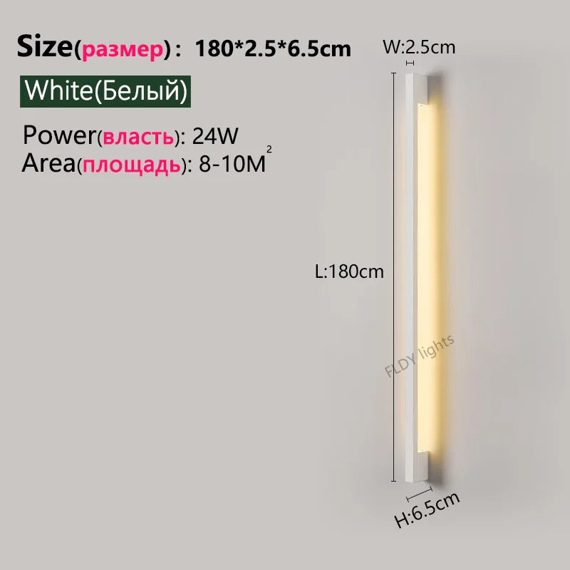 Nordic Long LED Wall Light