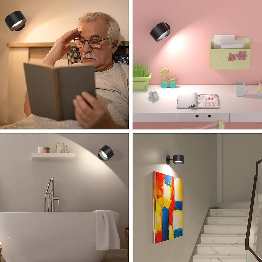 Rechargeable Magnetic Wall Light with Remote
