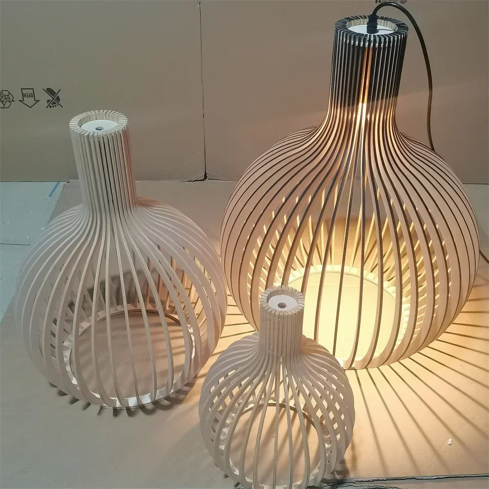 Wood Cage Pendant Light — EyeRelief