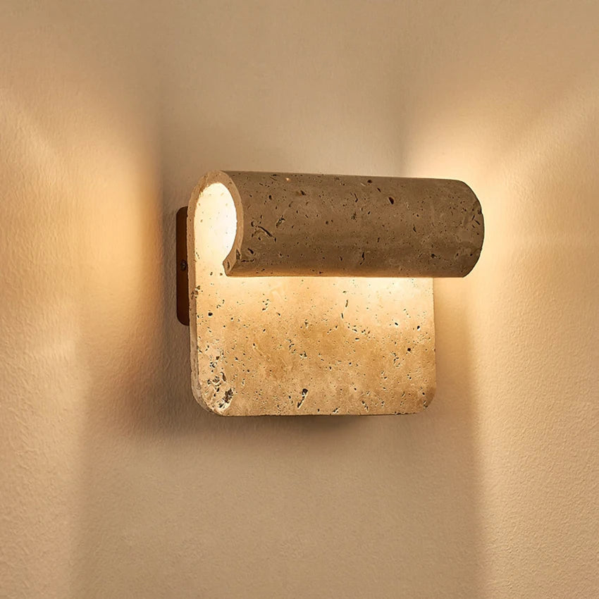 Bedroom Bedside Wall Lamp Yellow Cave Stone Wall Lamp Homestay Restaurant Hallway Staircase Living Room Atmosphere Wall Lights
