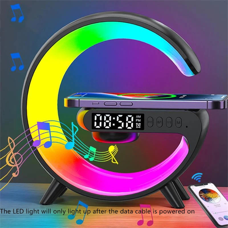 RGB Night Light Speaker & Charging Station