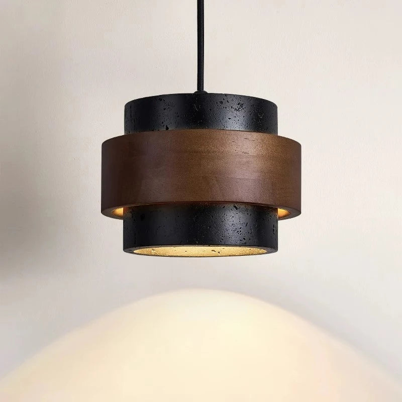 Nordic Minimalist Wabi Sabi Yellow Travertine Chandelier B&B Restaurant Bar Pendant Lights Home Dining Room Bedside Wall Light