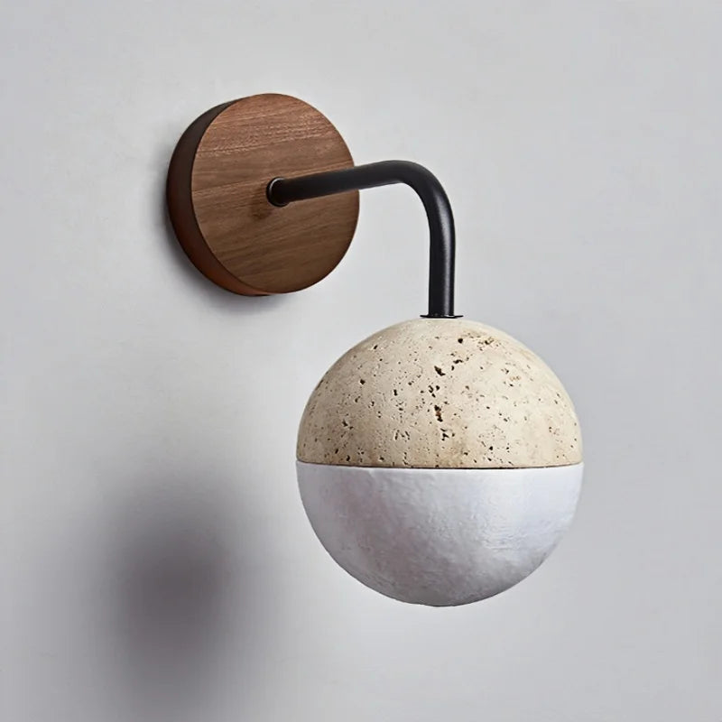Akari™ — Travertine LED Wall Sconce