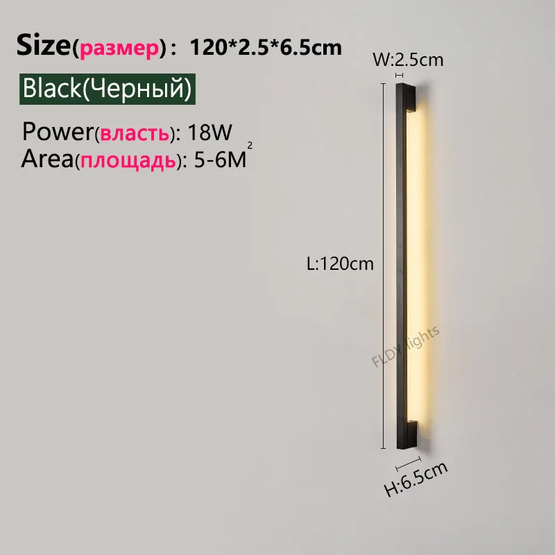 Nordic Long LED Wall Light