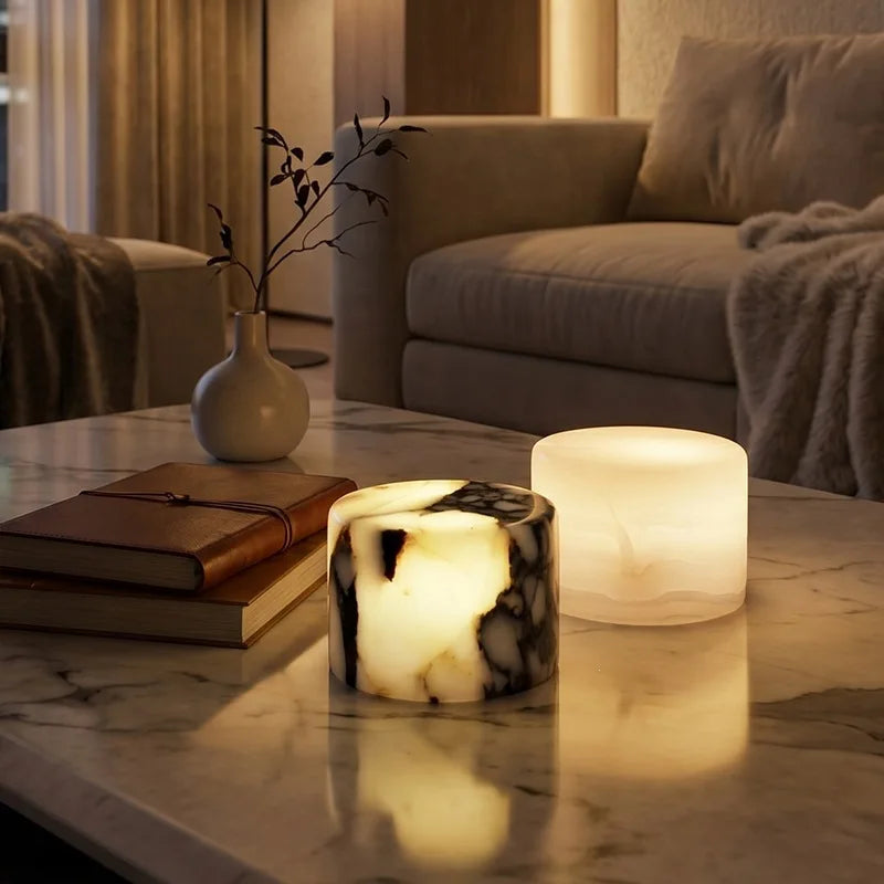 Natural Marble Wireless Charging Lamp