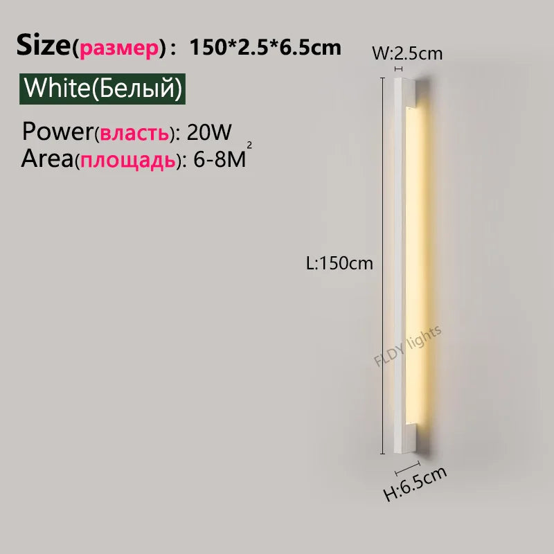Nordic Long LED Wall Light