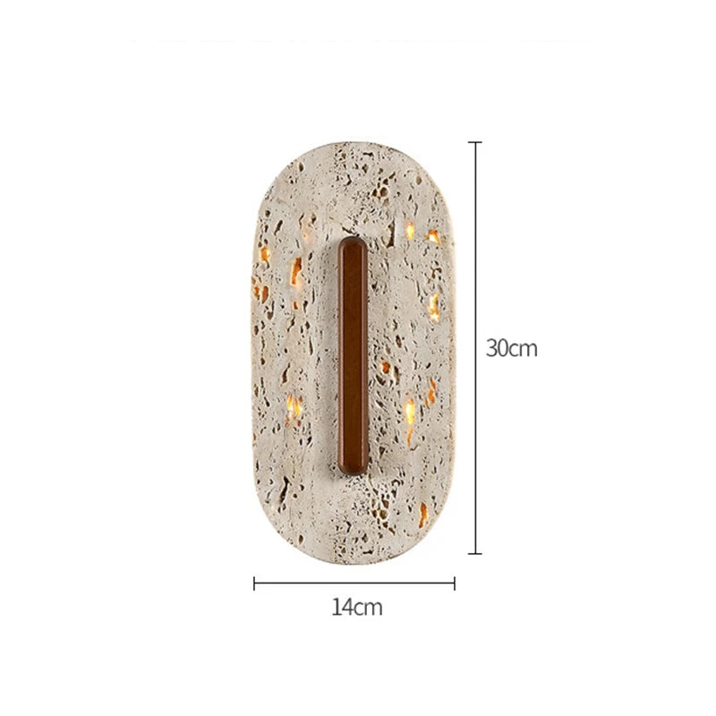 Medieval Bedroom Headboard  Natural Cave Stone Song Aesthetics Wabi Sabi Staircase Hallway Foyer Livingroom Background Wall Lamp