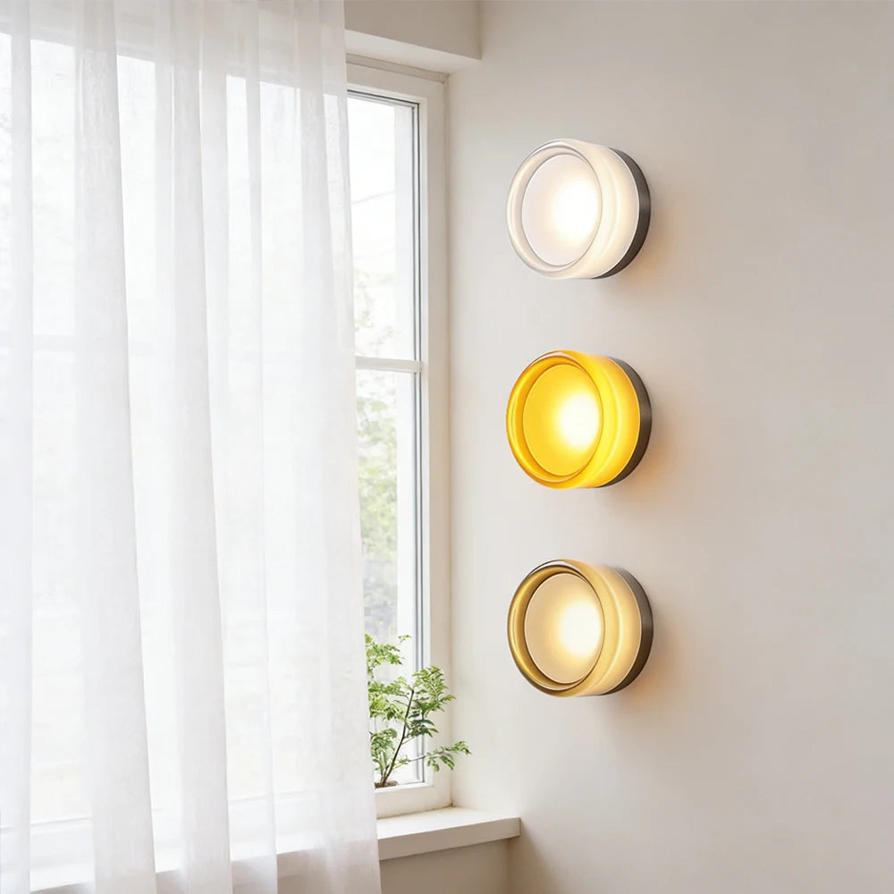 Modern Amber Jelly LED Wall Sconce