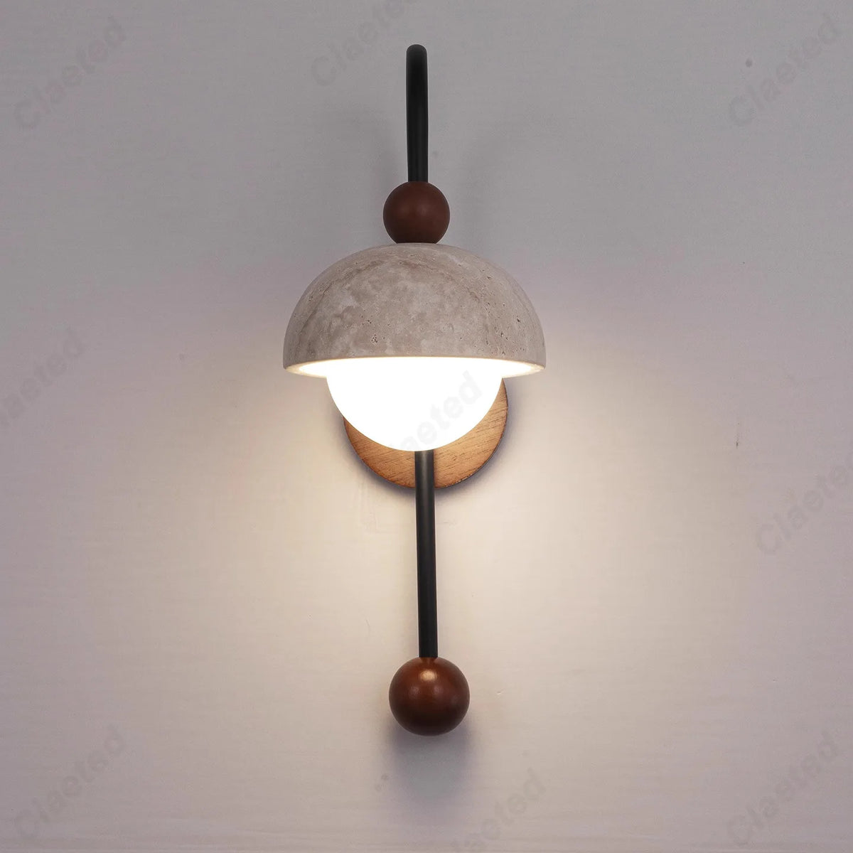Creative Retro LED Yellow Hole Stone Lamp Living Room Corridor Corridor Bedroom Bedside Decorative Lighting Lamps