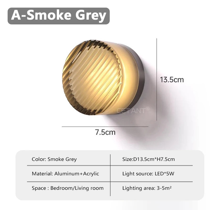 Modern Amber Jelly LED Wall Sconce